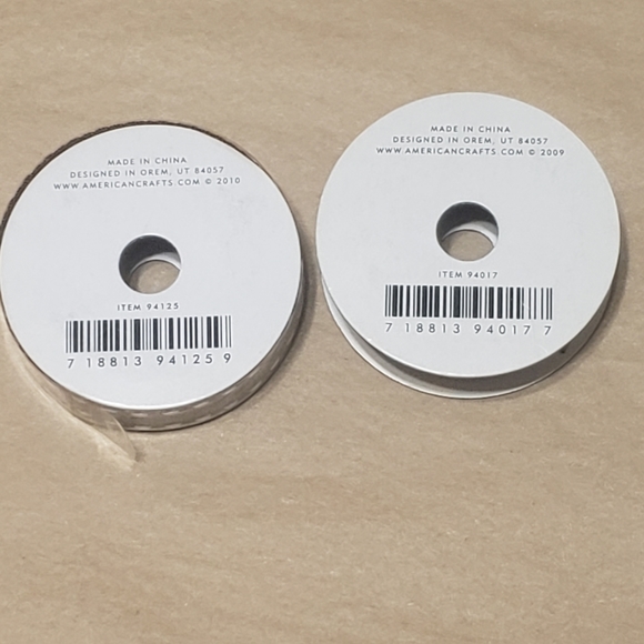 NWT American Crafts Premium Printed Ribbon Bundle Qty 6 - Picture 13 of 15